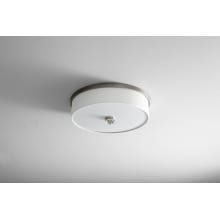 Single Light 14-1/2" Wide Integrated LED Flush Mount Drum Ceiling Fixture