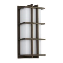 Telshor 17" Tall 1 Light Outdoor LED Wall Sconce with Acrylic Shade