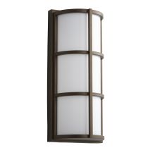 Leda 17" Tall 1 Light Outdoor LED Wall Sconce with Acrylic Half Cylinder Shade