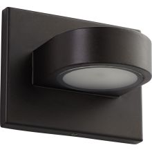 Eris 5" Tall 1 Light Outdoor LED Wall Sconce with Frosted Glass Lens