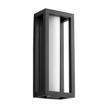Aperto 16" Tall LED Outdoor Wall Sconce with Frosted Glass Shade