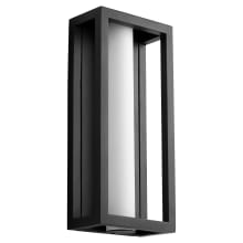 Aperto 18" Tall LED Outdoor Wall Sconce with Frosted Glass Shade