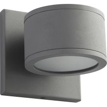 Ceres 5" Tall 2 Light Single Outdoor LED Wall Sconce with Frosted Glass Diffuser