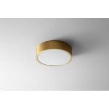 Single Light 10-1/4" Wide Integrated LED Flush Mount Drum Ceiling Fixture