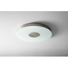 Single Light 21" Wide Integrated LED Flush Mount Drum Ceiling Fixture