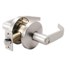 Davidson Passage Door Lever Set with Round Rosette from the FYNC Series