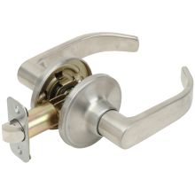 Solid Brass Grade 2 Commercial Storeroom Door Lever Set from the Dallas Collection