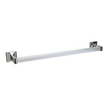 36" Aluminum Square Towel Bar with Die-Cast Zinc Mounting Posts from the Campbell Collection