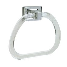 Lucite Zinc Towel Ring from the Campbell Collection
