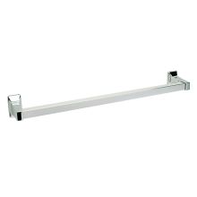 24" Aluminum Square Towel Bar with Die-Cast Zinc Mounting Posts from the Corona Collection