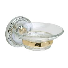 Zinc Soap Holder with Glass Dish from the La Quinta Collection