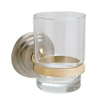 Zinc Tumbler Holder with Glass Tumbler from the Eureka Collection