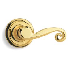 Solid Brass Single Dummy Door Lever Trim from the Savannah Collection