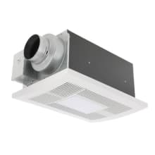 110 CFM 0.7 Sone Ceiling Mounted Exhaust Fan with Heater and Light