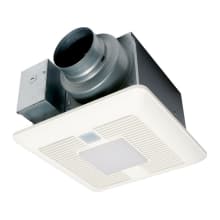 110 CFM 0.3 Sone Ceiling Mounted LED Exhaust Fan with Motion and Humidity Sensor