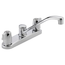 Core 1.5 GPM Widespread Kitchen Faucet with Double Ergonomic Blade Handles - Lifetime Limited Warranty