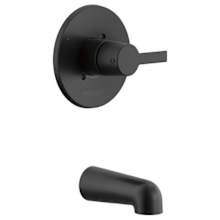 Flute Tub Trim Kit with Non Diverter Tub Spout - Less Rough-In
