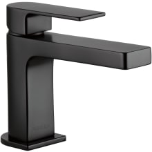 Xander 0.5 GPM Single Hole Bathroom Faucet with Metal Push Pop-Up Drain Assembly