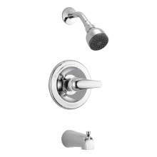 Pressure Balanced Tub and Shower Trim Package with Single Function Shower Head Less Rough-In Valve - Lifetime Limited Warranty