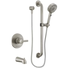 Precept Tub and Shower Trim Package with 1.5 GPM Multi Function Hand Shower and Diverter Tub Spout