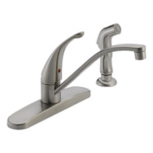Core 1.5 GPM Widespread Kitchen Faucet - Includes Side Spray and Escutcheon - Lifetime Limited Warranty
