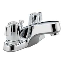 Core 1.0 GPM Bathroom Faucet Centerset with Double Ergonomic Blade Handles - Lifetime Limited Warranty