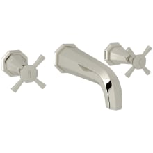 Deco 1.2 GPM Wall Mounted Widespread Bathroom Faucet