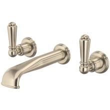 Edwardian 1.2 GPM Wall Mounted Widespread Bathroom Faucet