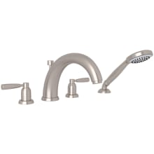 Holborn Deck Mounted Roman Tub Filler with Built-In Diverter - Includes Hand Shower
