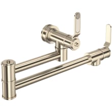 Armstrong 1.8 GPM Wall Mounted Single Hole Pot Filler with Brass Handles