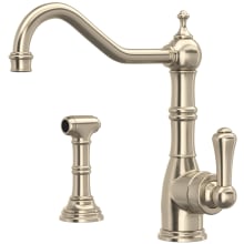 Edwardian 1.8 GPM Single Hole Kitchen Faucet - Includes Side Spray