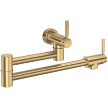 Holborn 1.8 GPM Wall Mounted Single Hole Pot Filler with Brass Handles