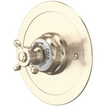 Edwardian Thermostatic Valve Trim Only with Single Cross Handle - Less Rough In