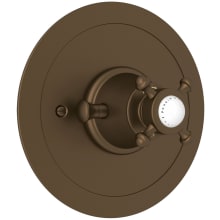 Georgian Era Thermostatic Valve Trim Only with Single Cross Handle - Less Rough In