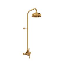 Georgian Era Thermostatic Shower System with Shower Head, Slide Bar, Shower Arm, and Valve Trim – Less Rough-In Valve