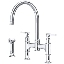 Southbank 1.5 GPM Widespread Bridge Kitchen Faucet - Includes Side Spray