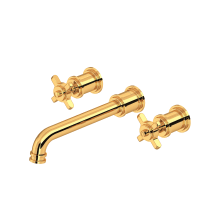 Armstrong Wall Mounted Widespread Bathroom Faucet Trim with Cross Handles