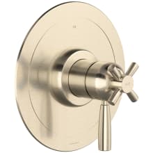 Holborn Three Function Thermostatic Valve Trim Only with Single Cross / Lever Handle, Integrated Diverter, and Volume Control - Less Rough In