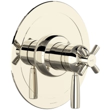 Holborn Two Function Thermostatic Valve Trim Only with Single Cross / Lever Handle, Integrated Diverter, and Volume Control - Less Rough In