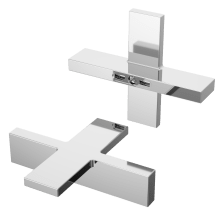 Verve Cross Handles Only for Widespread Bathroom Faucet and Deck Mounted Tub Filler