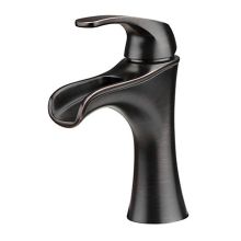 Jaida 1.2 GPM Single Hole Waterfall Bathroom Faucet with Push & Seal Drain Assembly