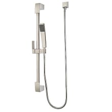 Kenzo Single Function Hand Shower with Hose, Supply Elbow, and Slide Bar