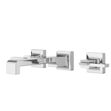 Verve 1.2 GPM Wall Mounted Widespread Bathroom Faucet with UltraSeal Technology - Less Rough In and Handles