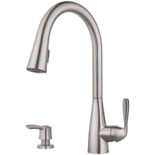 Lima 1.8 GPM Single Hole Pull Down Kitchen Faucet with AutoDock Sprayhead, Pfast Connect Installation, and Pforever Seal Valve- Includes Escutcheon