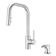 Zanna 1.66 GPM Single Hole Pull Down Kitchen Faucet - Includes Soap Dispenser and Escutcheon