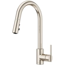 Brislin 1.8 GPM Single Hole Pull Down Kitchen Faucet with AutoDock Sprayhead, Pfast Connect, and Pforever Seal Valves - Includes Escutcheon