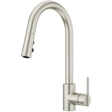Brislin 1.8 GPM Single Hole Pull Down Kitchen Faucet with AutoDock Sprayhead, Pfast Connect, and Pforever Seal Valves - Includes Escutcheon