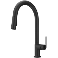 Tenet 1.8 GPM Single Hole Pull Down Kitchen Faucet - Less Handle
