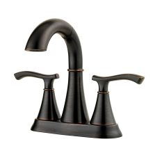 Ideal Centerset Bathroom Sink Faucet with Unique Pull Out Spout and Pop Up Drain