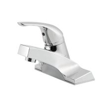Pfirst Series 1.2 GPM Centerset Bathroom Faucet with Metal Pop-Up Drain Assembly
